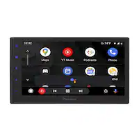 Pioneer - 6.8" Apple CarPlay/Android Auto Bluetooth Digital Media (DM) Receiver with backup camera input - Black - Front_Zoom