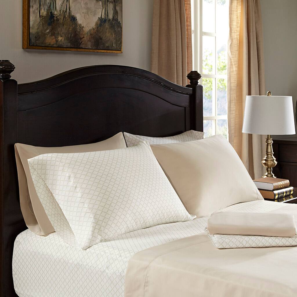 Alt View 1. Gracie Mills - Gracie Mills Alfredo 16-Piece Jacquard Complete Bedding Set with 2 Sheet Sets - Brown.