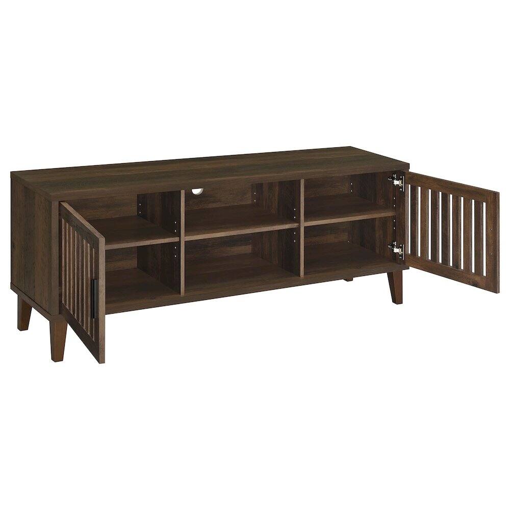 Alt View 2. Coaster Co. of America - Sedona 2-door Engineered Wood 60" TV Stand Dark Pine - Green.