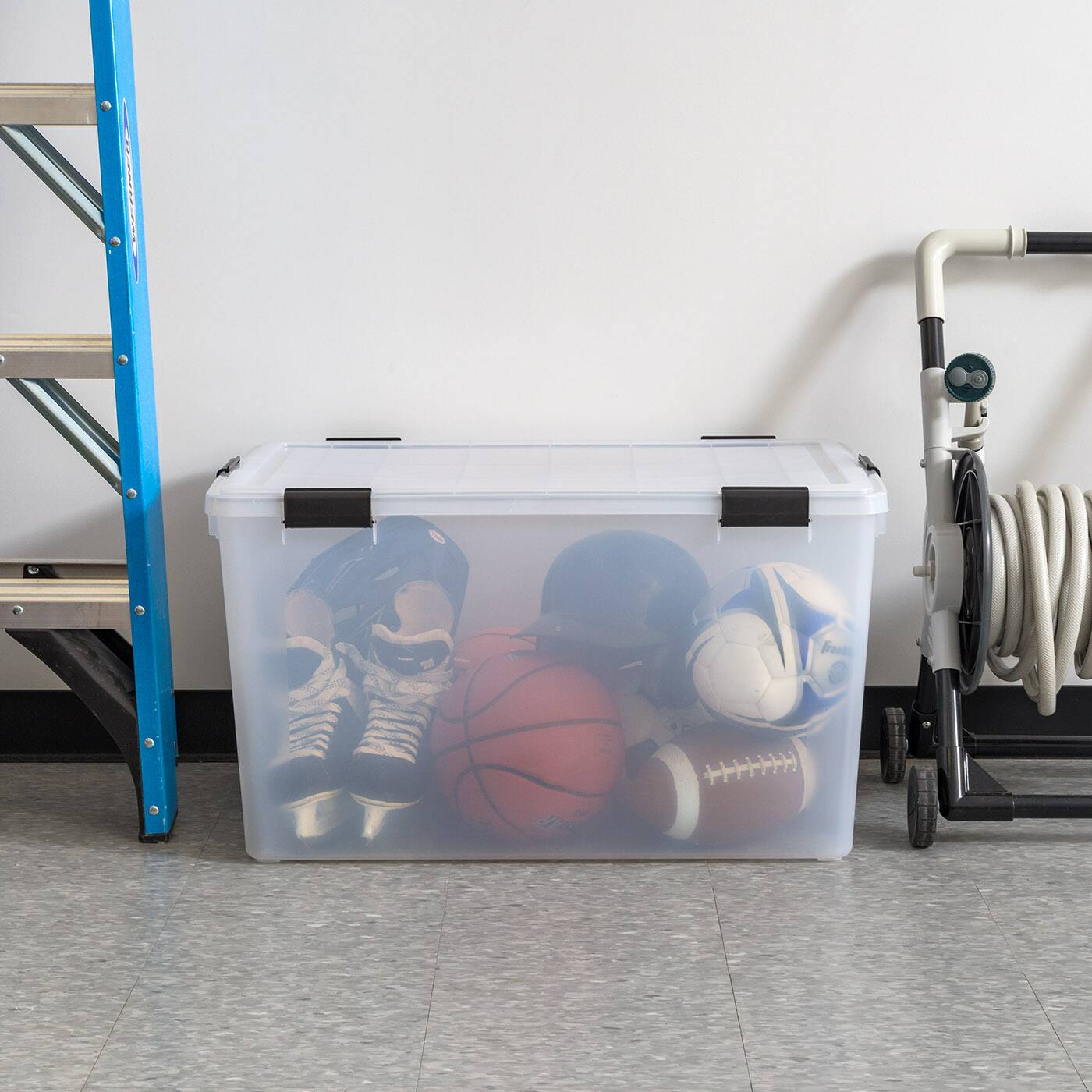 Alt View 5. IRIS USA - IRIS USA 156qt WEATHERPRO Airtight Plastic Storage Bin with Lid and Seal and Secure Latching Buckles.