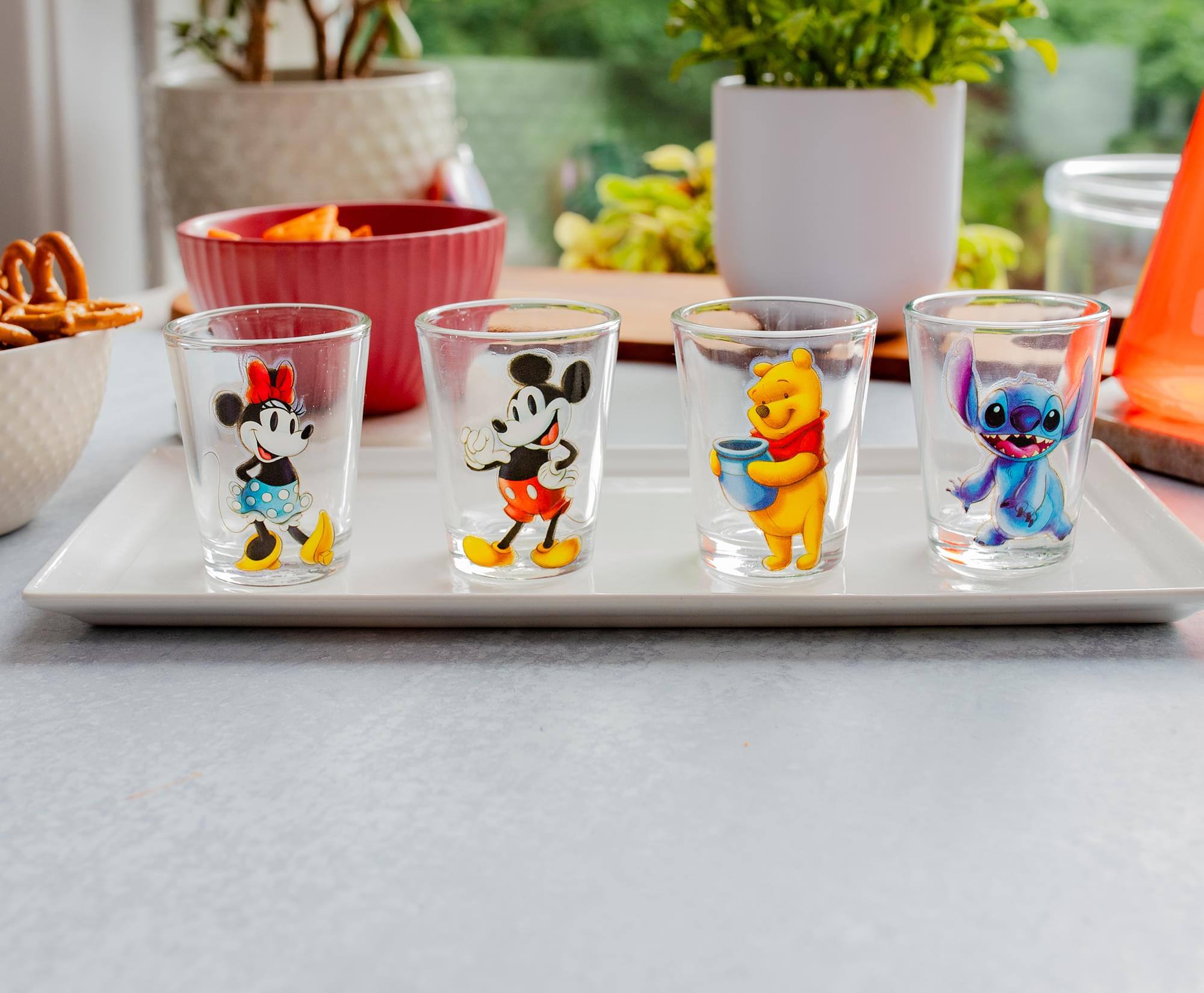 Disney Classic Characters 2 Ounce Mini Shot Glasses | Set of 4