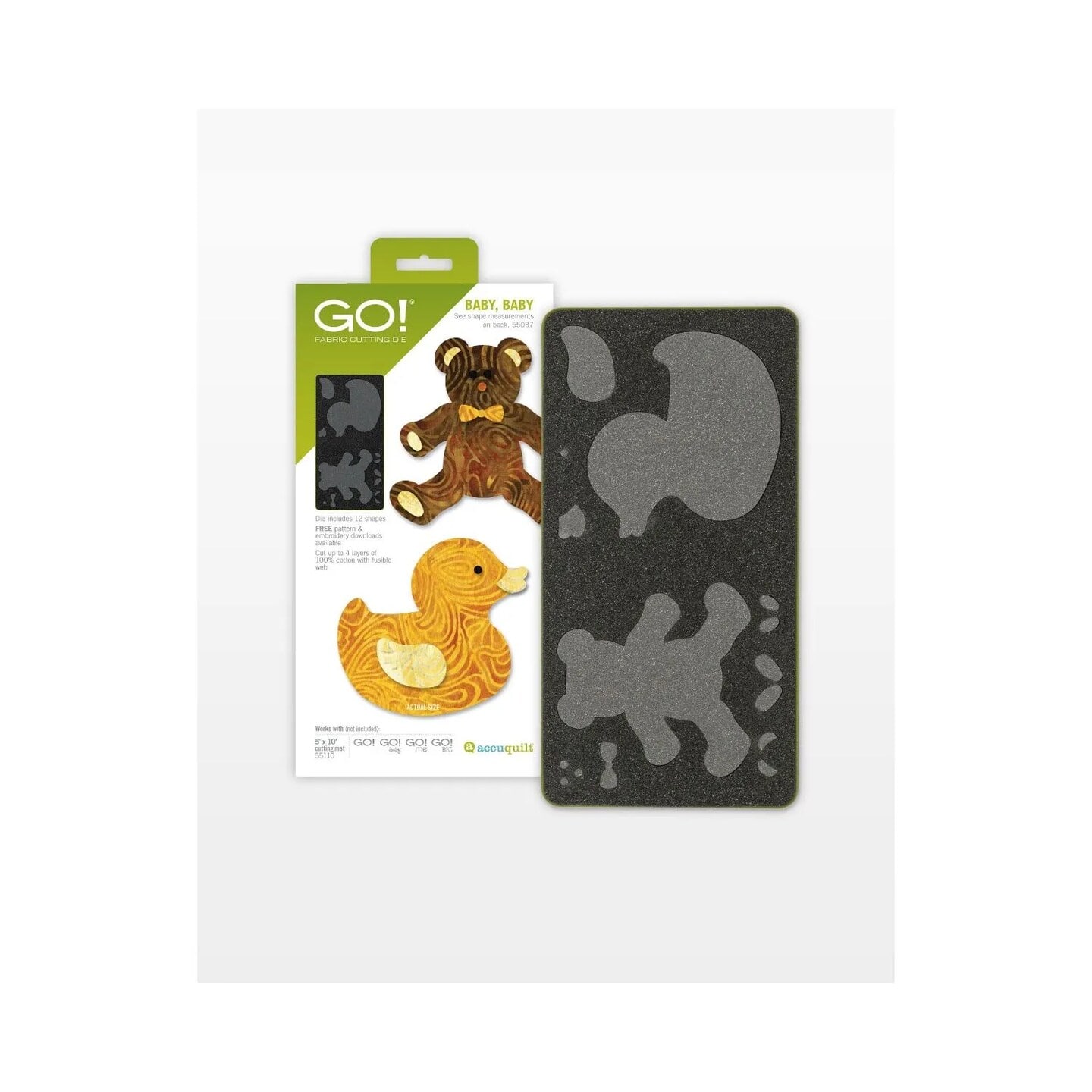 AccuQuilt - GO! Fabric Cutting Dies; Baby; Baby - Multicolor