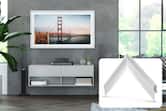 Deco TV Frames - Alloy Prismatic Bezel for Samsung The Frame TV - 55" - Pure White