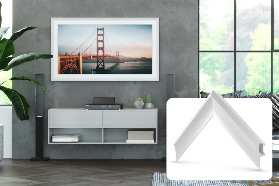 Deco TV Frames Alloy Prismatic Bezel for Samsung The Frame TV 43" Pure ...