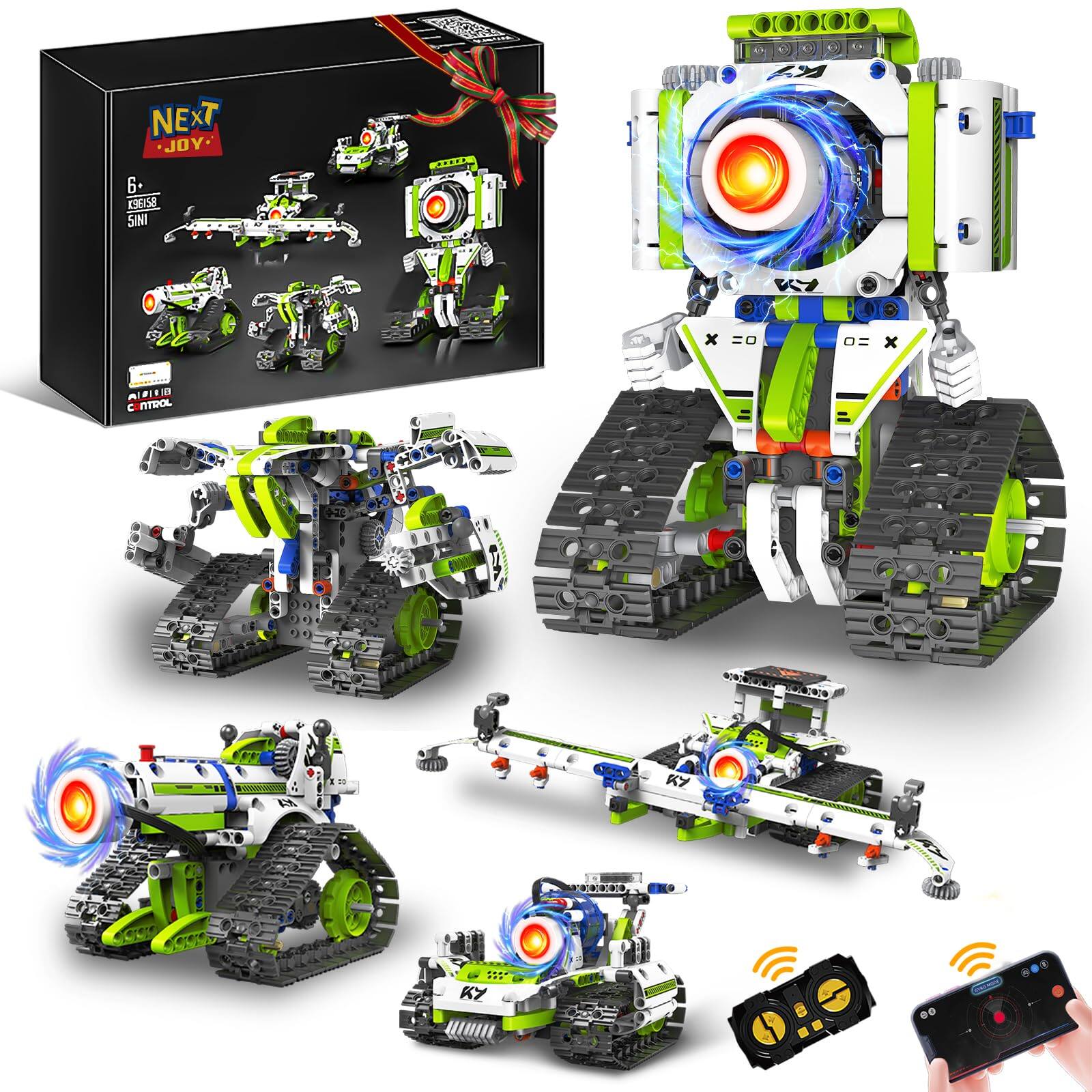 EZTW1 Stem Robot Building Kit Toys For 8 12 2025 5 In1 Robotics Set 337 ...