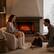 Back. Airo Comfort - 21-Inch Electric Fireplace Log Heater – Realistic Flame Fireplace Insert with Remote Control - Black.