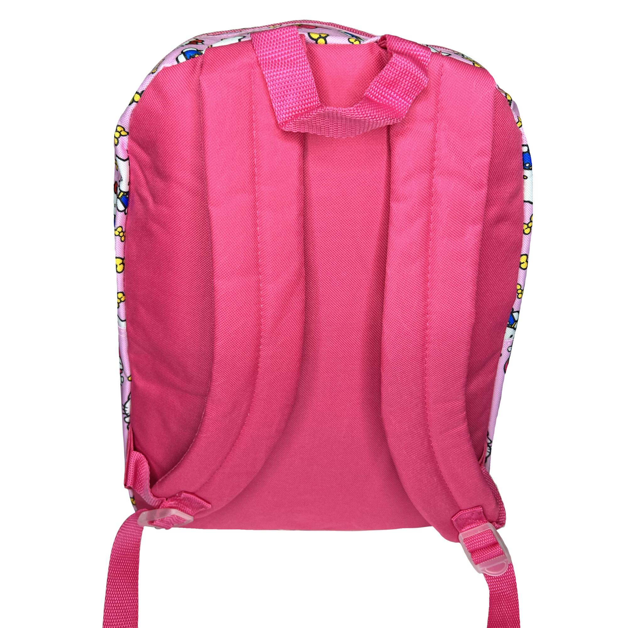 Alt View 4. UPD - My Melody All Over Nylon Pink Kids School Backpack 16" School Bookbag for Girls - Multicolored.