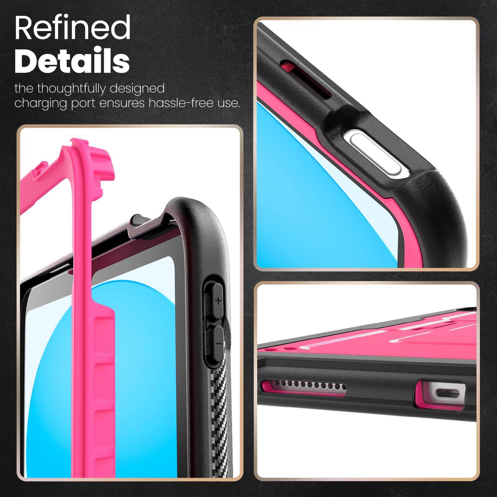 Refined Details

the thoughtfully designed charging port ensures hassle-free use.