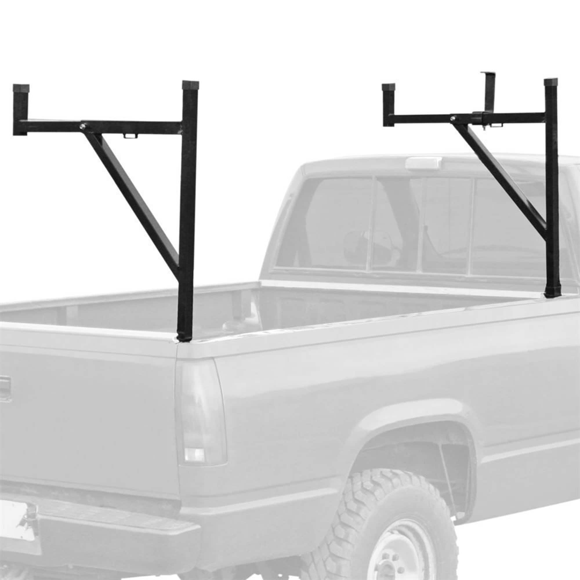 Elevate Outdoor - Truck Ladder Rack Adjustable Steel Pickup Cargo Carrier - Black