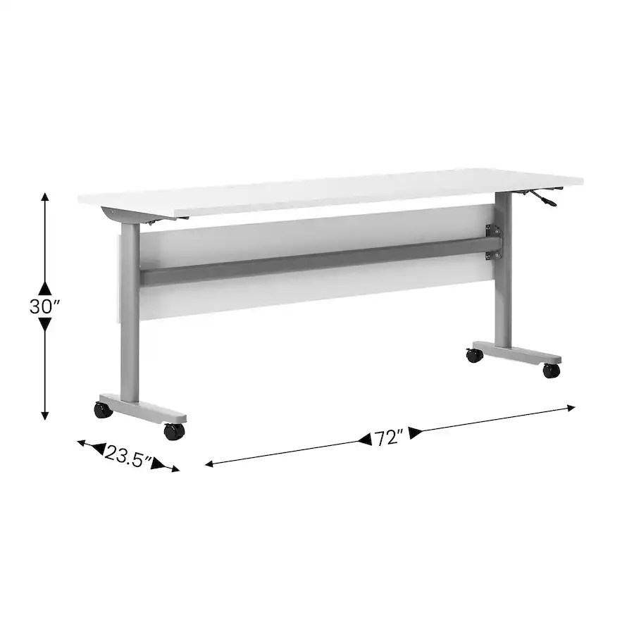 Emma + Oliver Hahn Heavy Duty Flip Top Training Table with Nesting ...