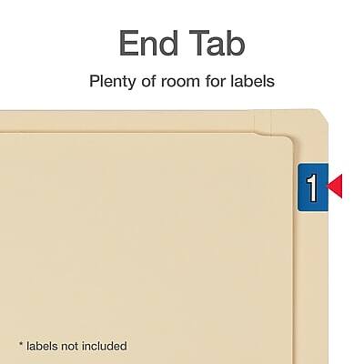 End Tab  
Plenty of room for labels  

1  
* labels not included