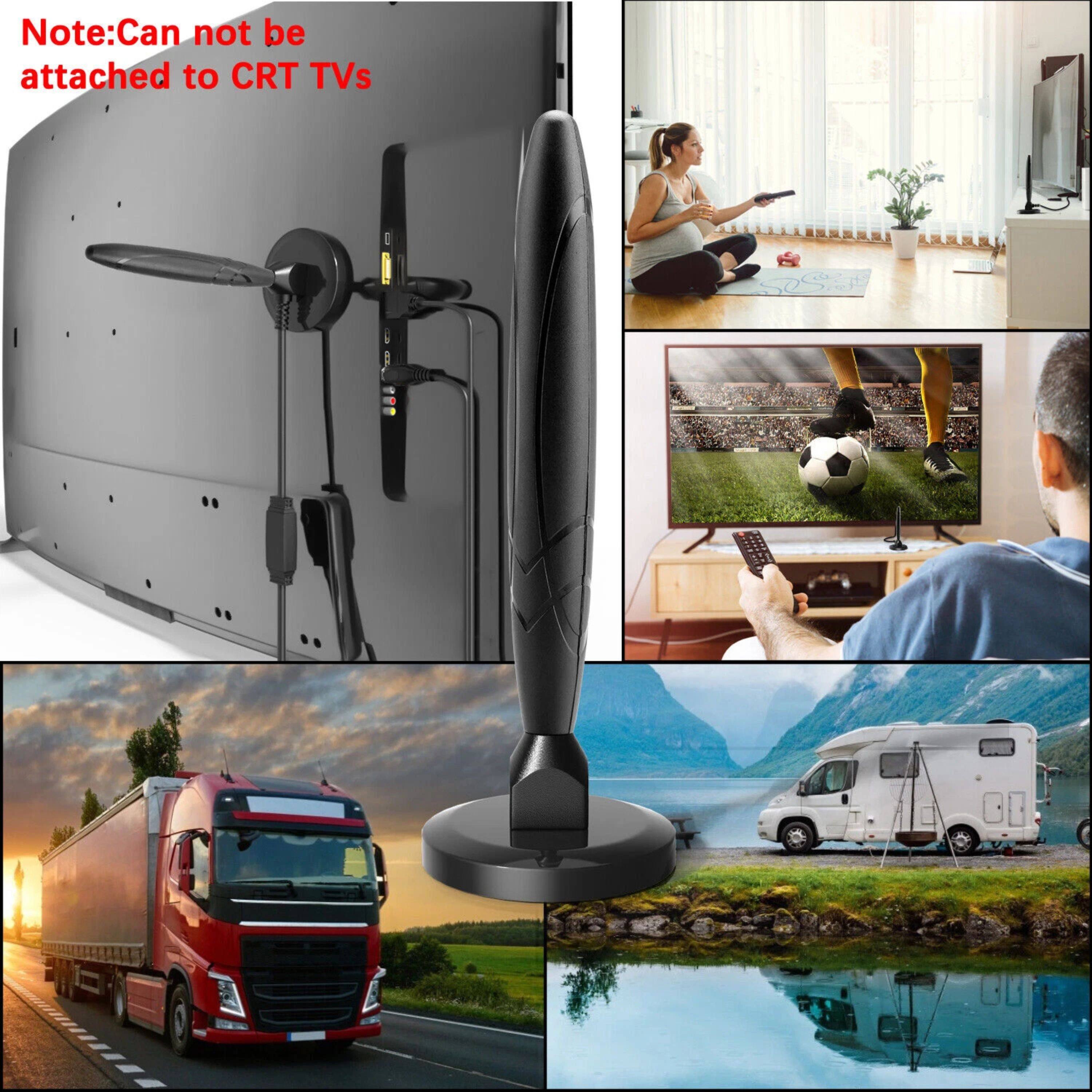 Note: Can not be attached to CRT TVs