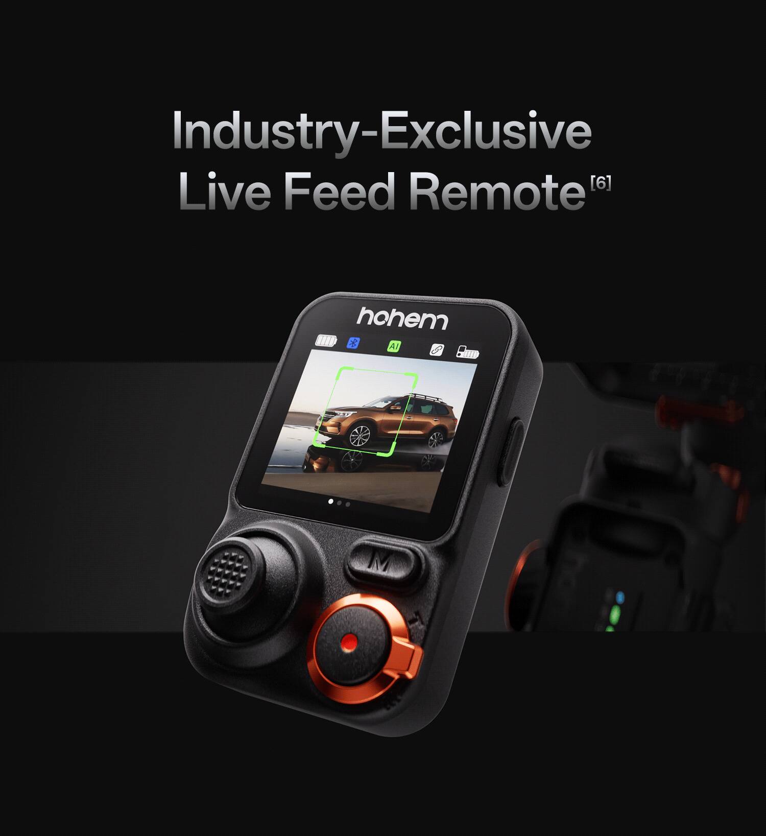 Industry-Exclusive Live Feed Remote [6]  
hohem II 7 AI 6 Sm MI