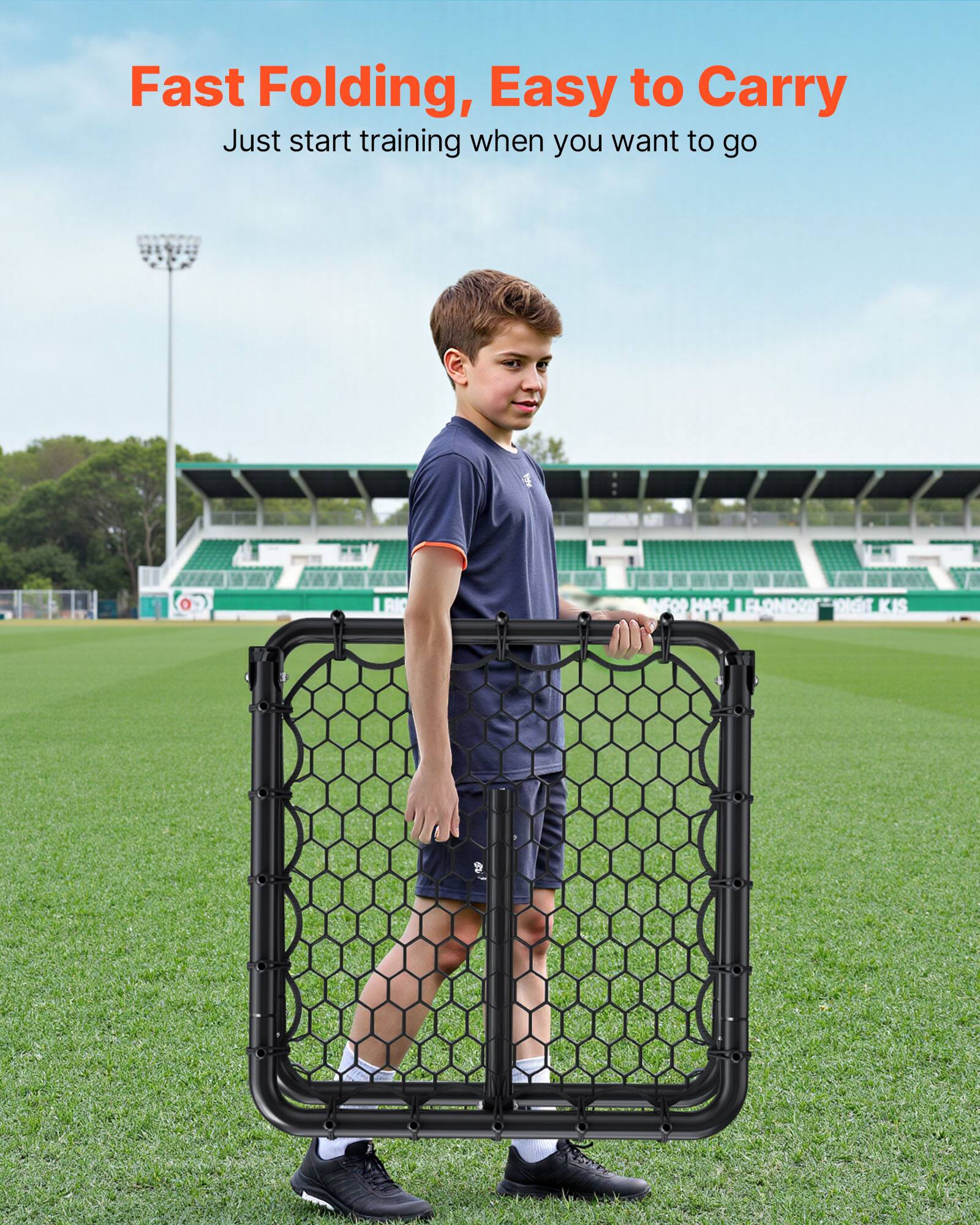 Fast Folding, Easy to Carry  
Just start training when you want to go