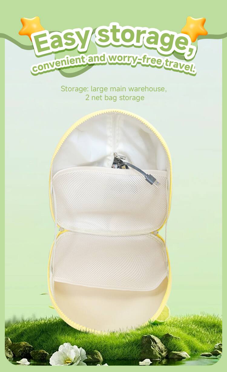 Easy storage, convenient and worry-free travel: Storage: large main warehouse, 2 net bag storage