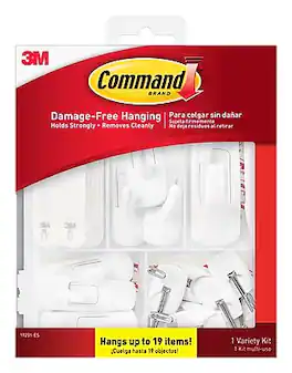 Command - Assorted Hook Kit, 54/Pack (17231-ES) - White