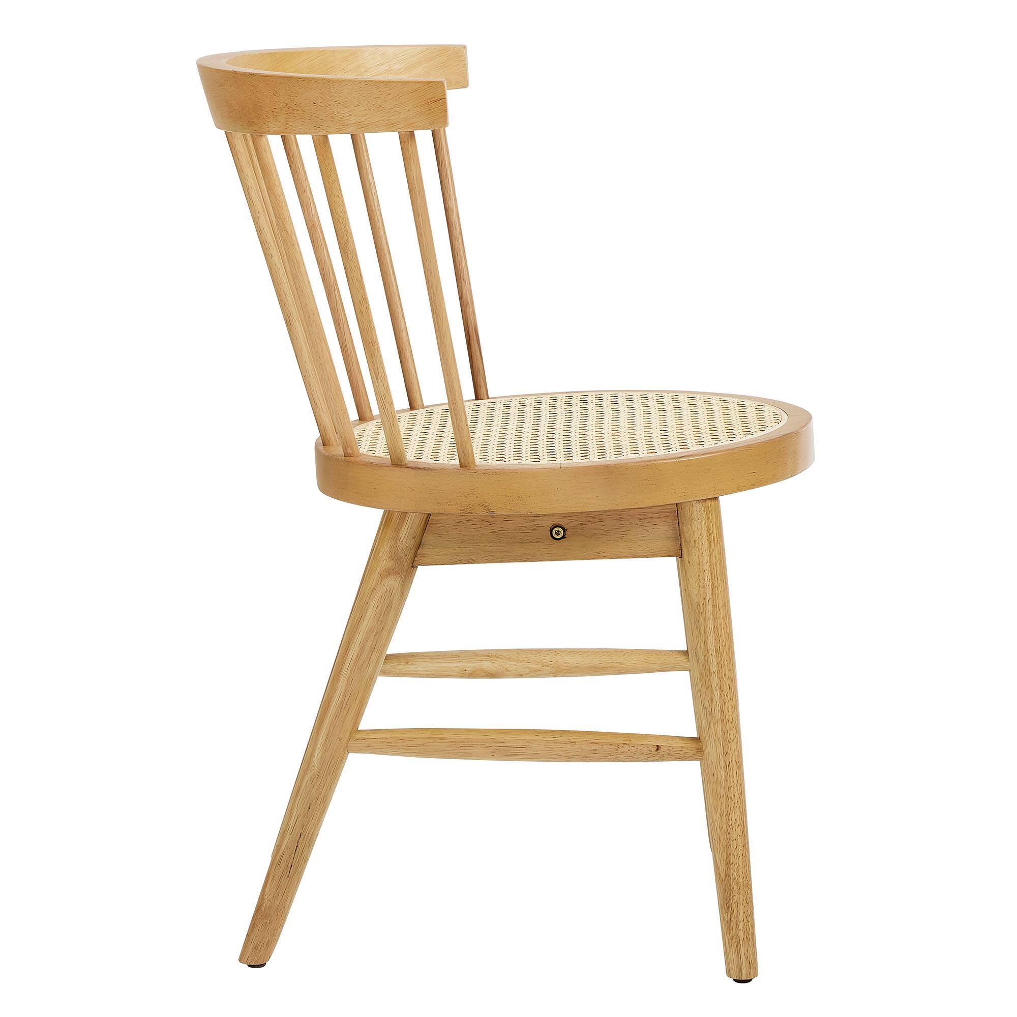 Alt View 1. Modway - Lykke Curved Spindle Back Dining Chairs Set of 2 by Modway - Brown.