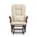 Alt View 13. Storkcraft - Tuscany Glider and Ottoman - Espresso/Beige.