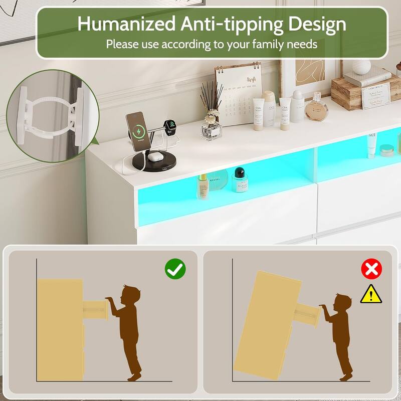 Humanized Anti-tipping Design  
Please use according to your family needs