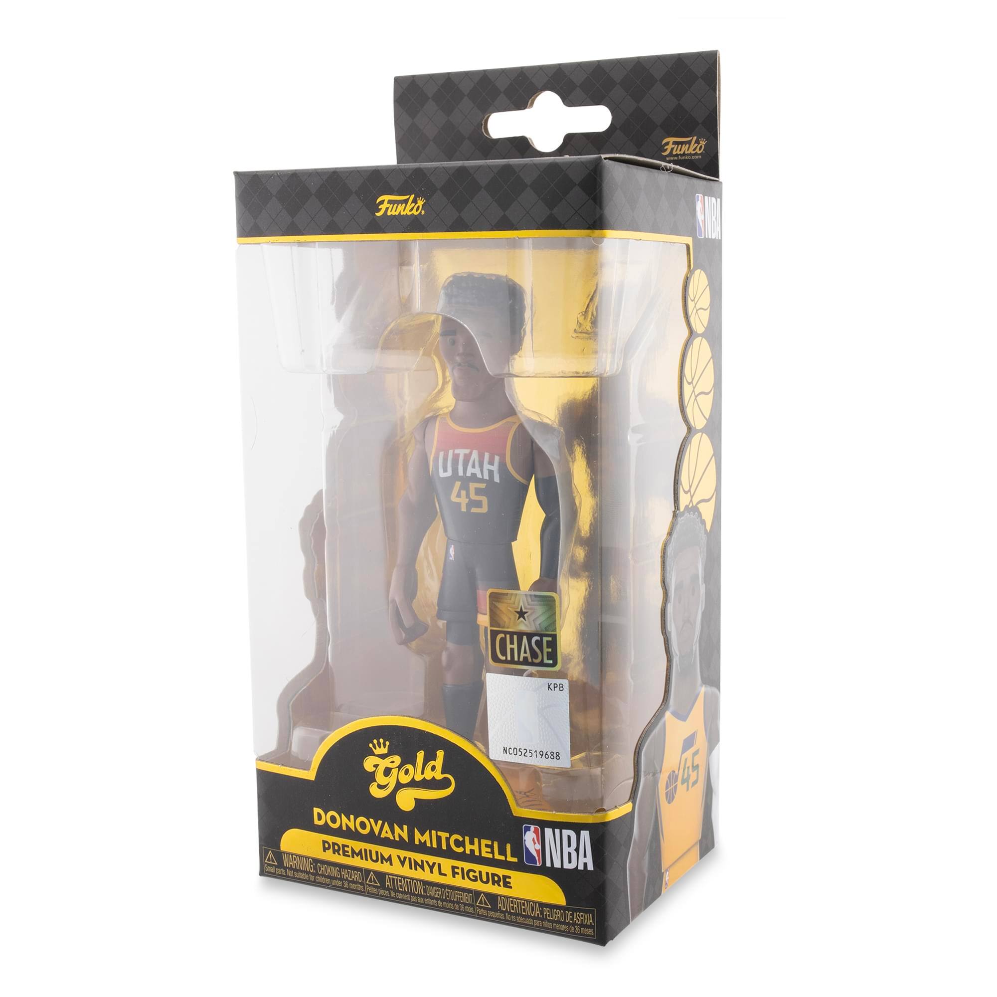 Funko

Gold
Donovan Mitchell
Premium Vinyl Figure

NBA

Chase
KPB
NCO52519688

Utah 45

NBA
Official Licensed Product