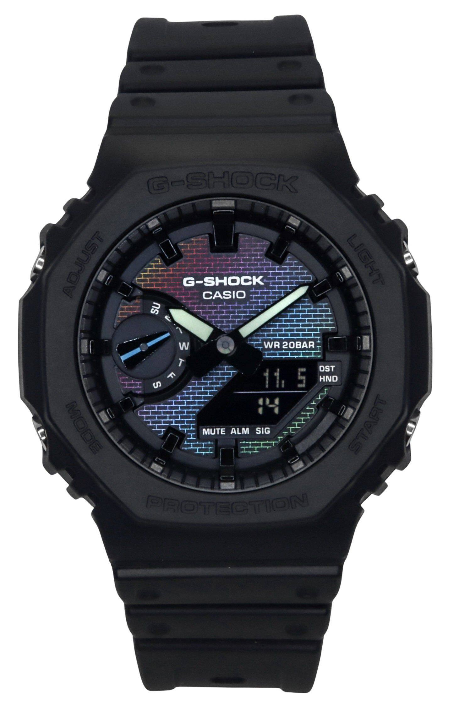 Casio - G-Shock Analog Digital Bio-Based Resin Strap Dial Quartz GA-2100RW-1A 200M Mens Watch - Multicolor