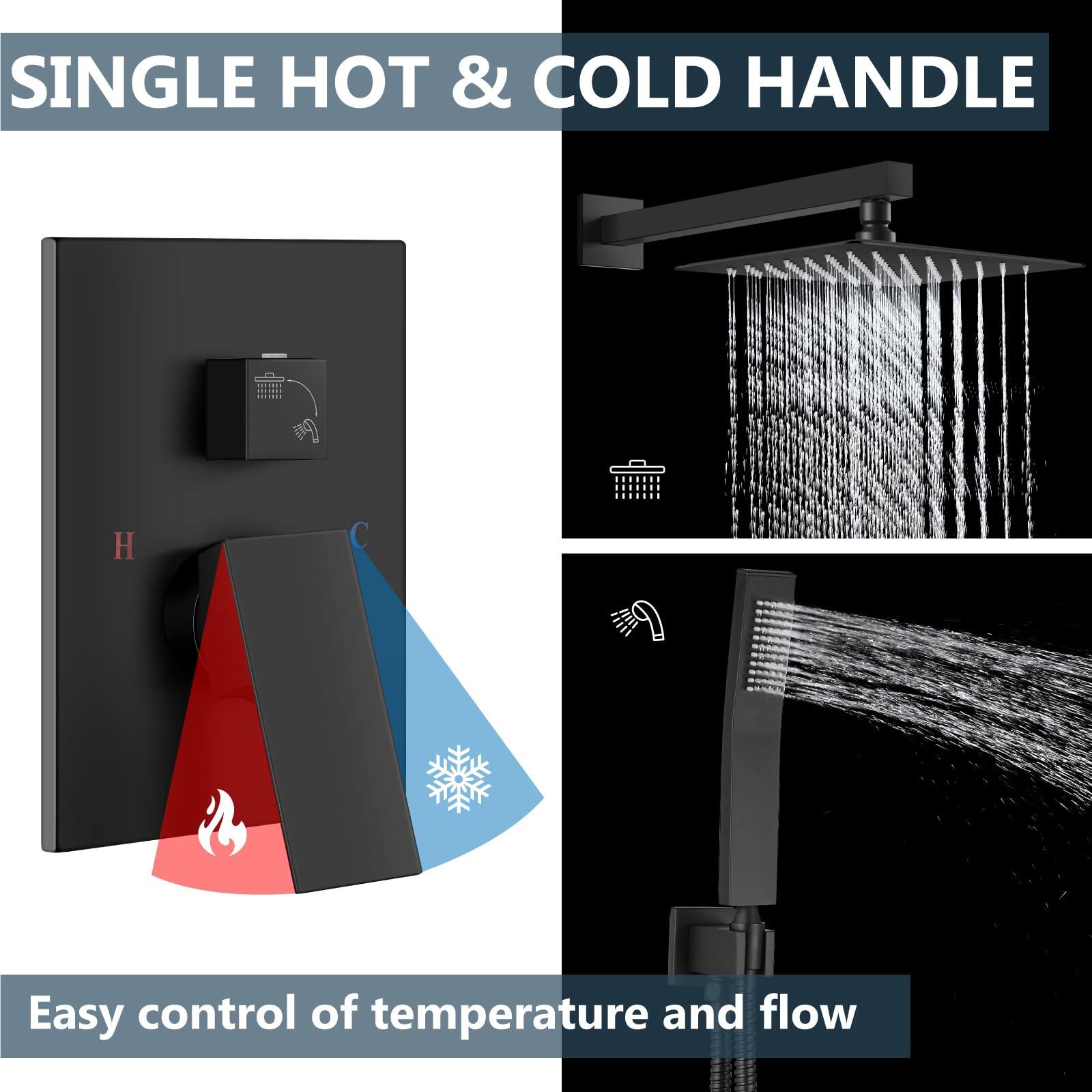 SINGLE HOT & COLD HANDLE

Easy control of temperature and flow
