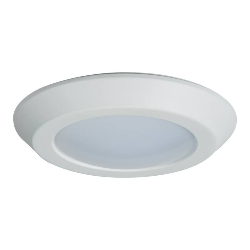 Angle. Halo - Halo BLD6 Series Matte White 6 in. W Aluminum LED Canless Recessed Downlight 10.3 W.