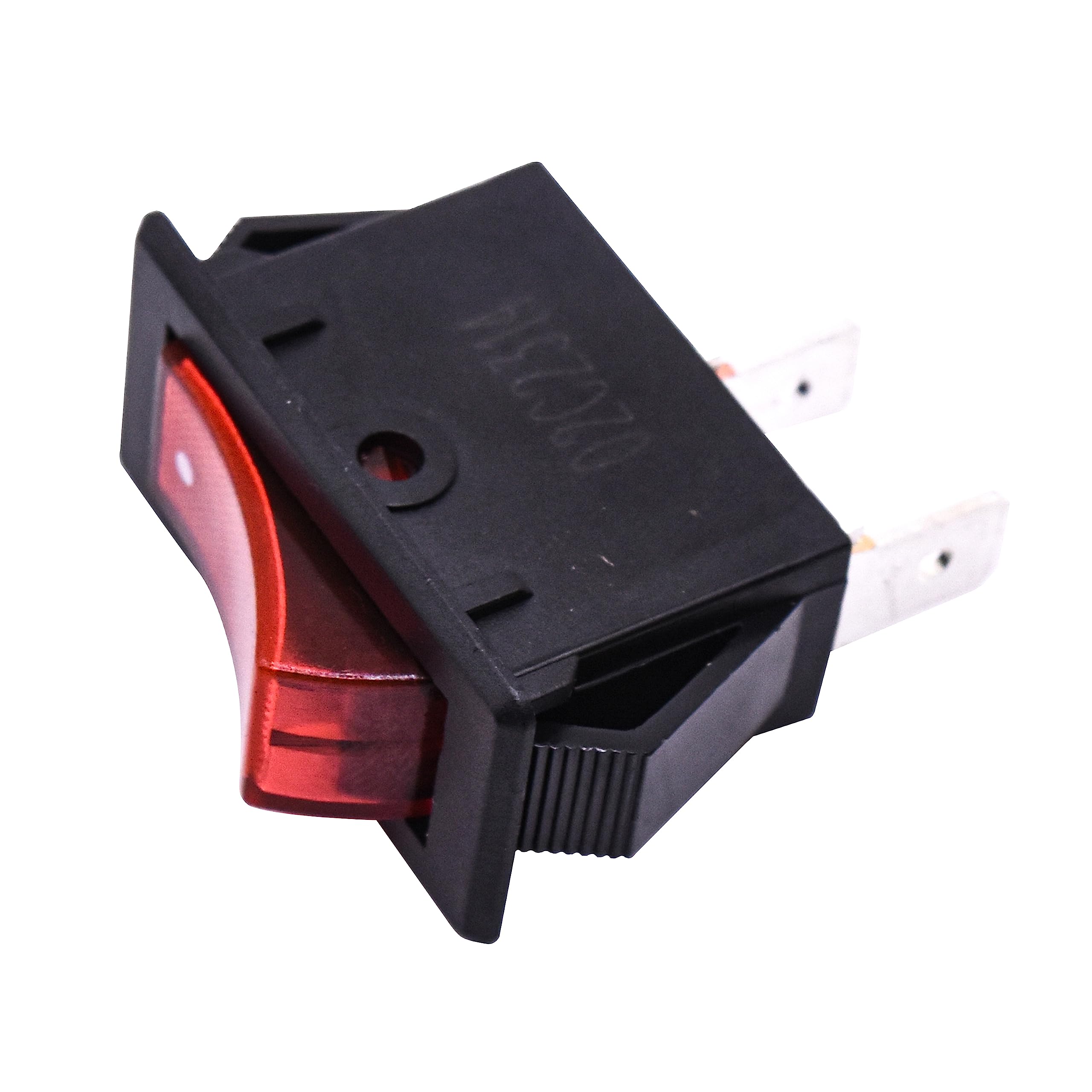 Alt View 2. HQRP - On-Off Rocker Switch 2-Prong 16 A 125 V UL Listed Replacement for KEDU HY35B - red.