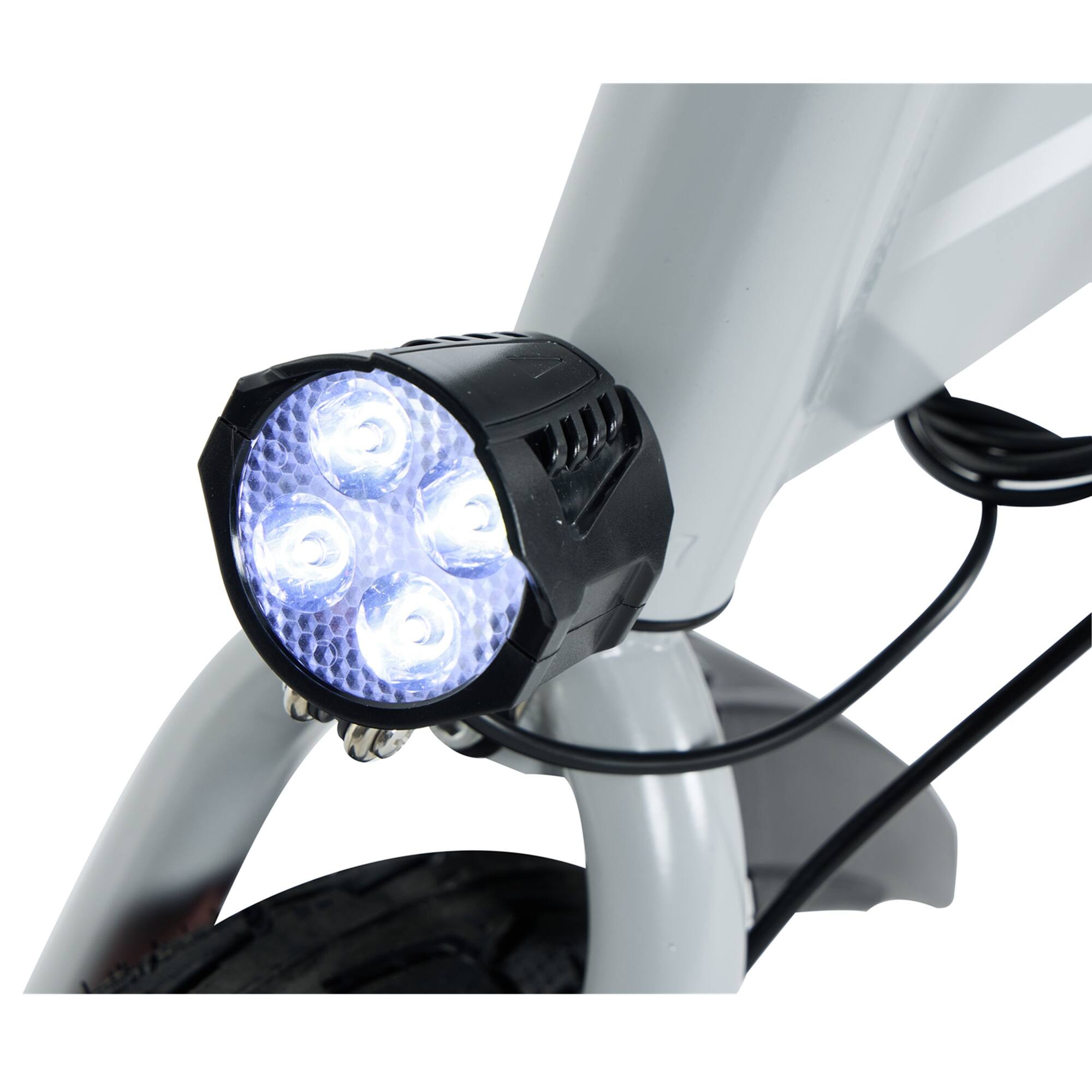 Alt View 3. GoPowerBike - GoPowerBike GoBlitz Compact Lightweight Foldable Adult Mini E-Bike | Silver - Silver.