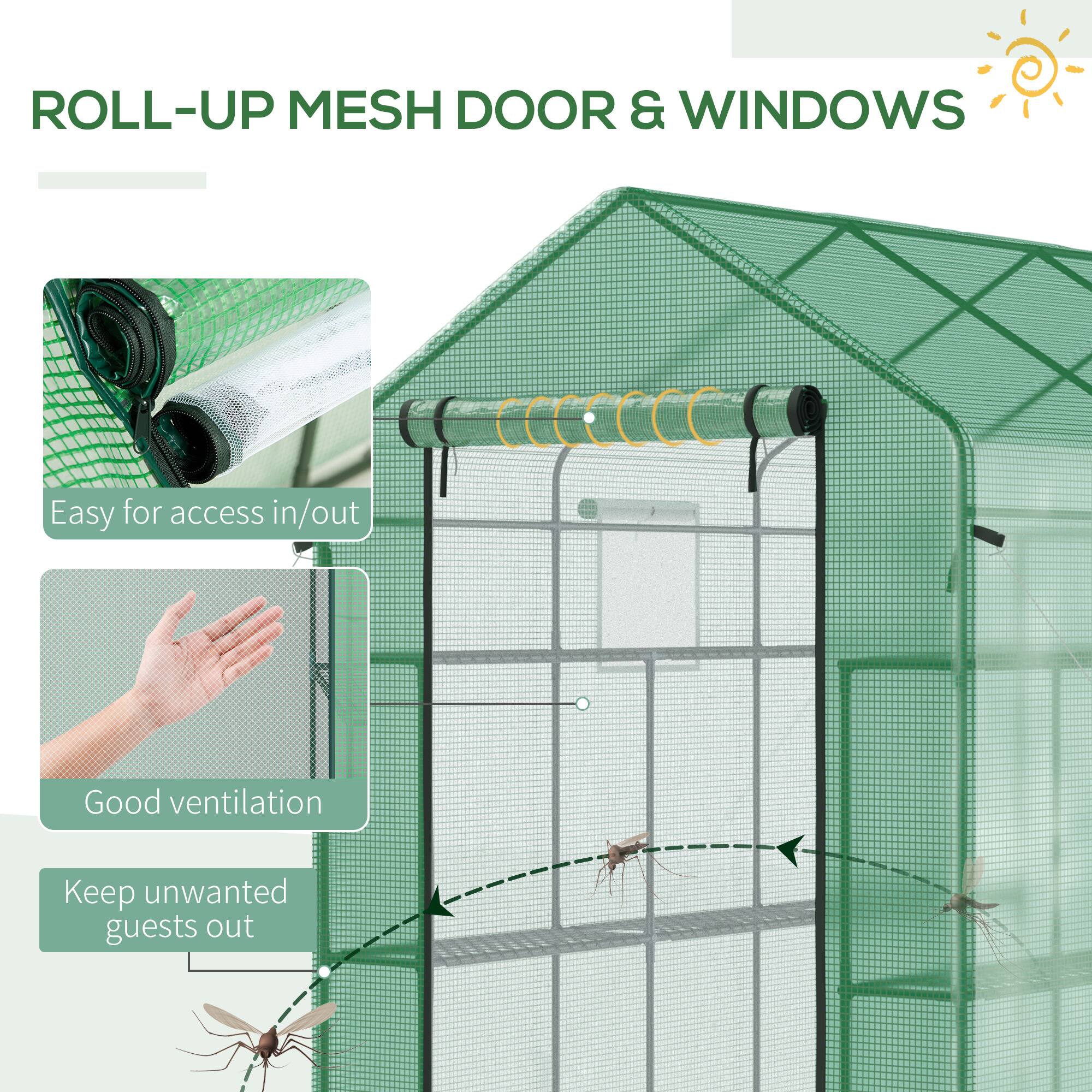ROLL-UP MESH DOOR & WINDOWS
Easy for access in/out
Good ventilation
Keep unwanted guests out