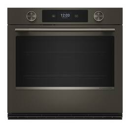 KitchenAid - 30" Smart Built-In Single Electric Wall Oven with Intelligent Cooking Camera - Black Ore
