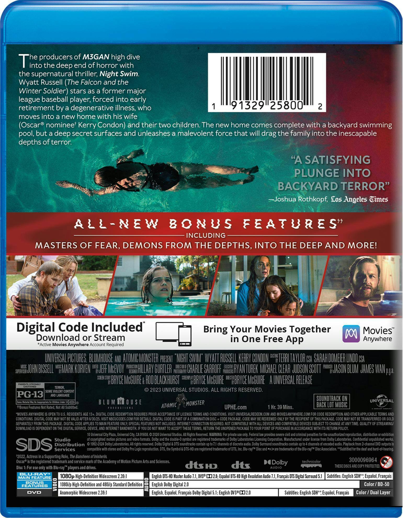 Back. Night Swim (with DVD) [Blu-ray].