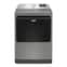 Maytag - 7.4 Cu. Ft. Pet Pro Top Load Electric Dryer with Extra Power and Sanitize Cycle - Classic Silver