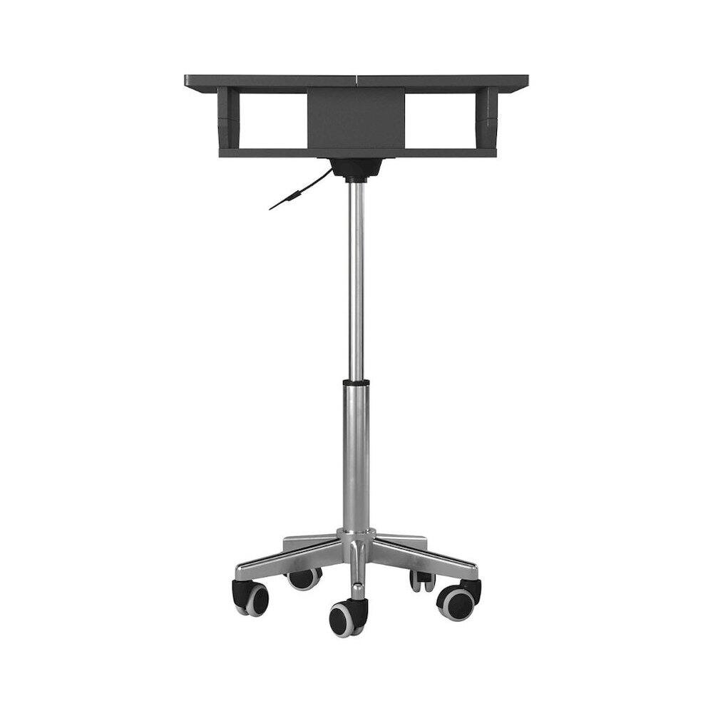 Alt View 1. FurniFact - Gray Folding Desk With Adjustable Height And Panels - Gray.
