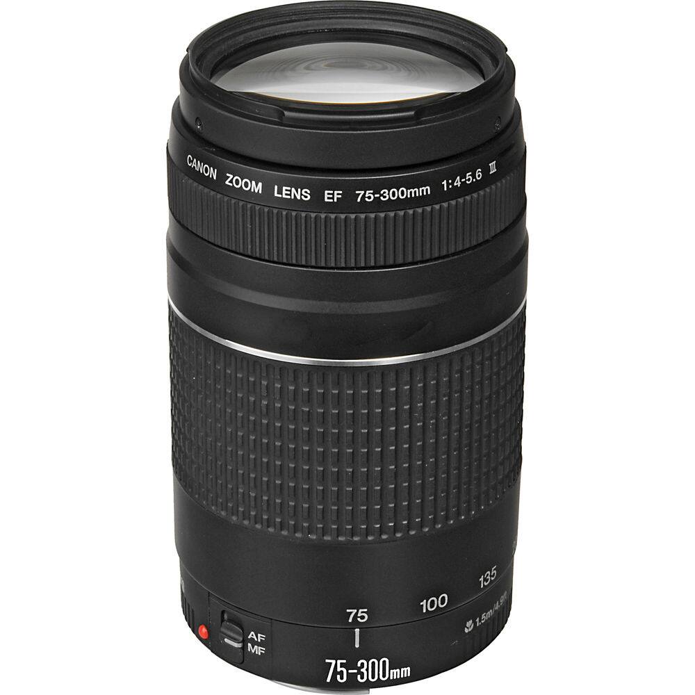 CANON ZOOM 1:4-5.6 LENS EF 75-300mm  
AF MF  
135 75 100 1.5m  
75-300mm