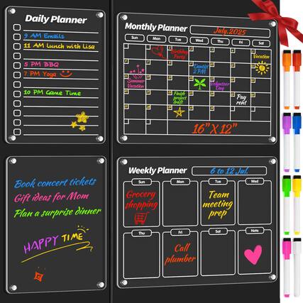 **Daily Planner**
- 9 AM Emails
- 11 AM Lunch with Lisa
- 5 PM BBQ
- 7 PM Yoga 😊
- 10 PM Game Time
**Monthly Planner**
- July 2025
- Sun Mon Tue Wed Thu Fri Sat
- 1 2 3 4 5 6 7
- 8 9 10 11 12 13 14
- 15 16 17 18 19 20 21
- 22 23 24 25 26 27 28
- 29 30 31
- 1: Birthday Party
- 2: Dentist 2 PM
- 3: Vacation
- 10: Summer Vacation
- 11: Volunteer Day
- 12: Finish project draft
- 16: Pay rent
- 17: Book concert tickets
- 18: Gift ideas for Mom
- 19: Plan a surprise dinner