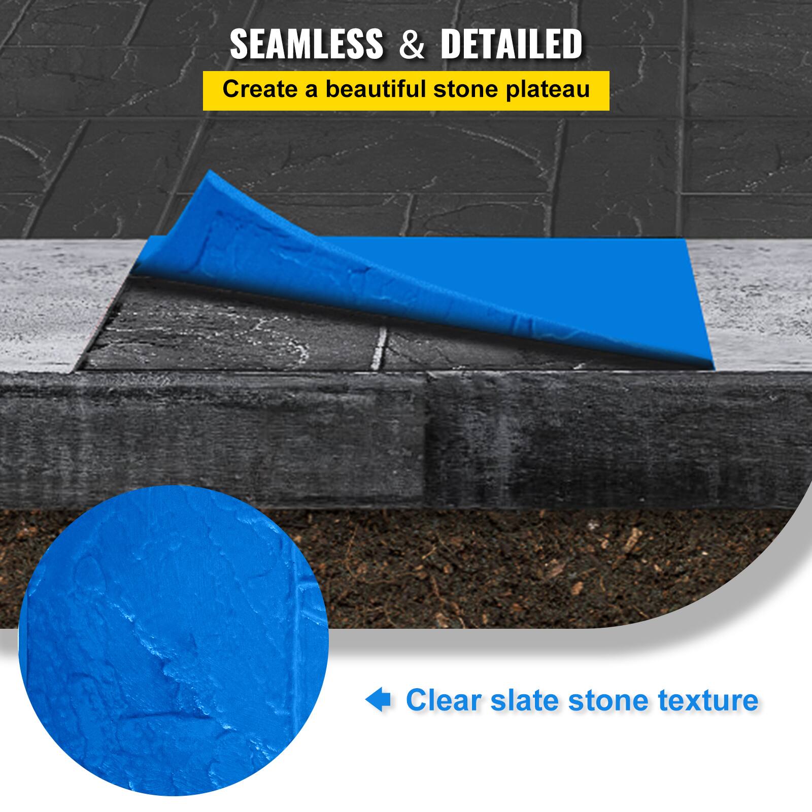 SEAMLESS & DETAILED  
Create a beautiful stone plateau  

Clear slate stone texture