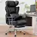 Front. KERDOM - Ergonomic Big and Tall Office Chair with Footrest, Soft High Back Executive Beautiful PU Leather Computer Chair - Black.