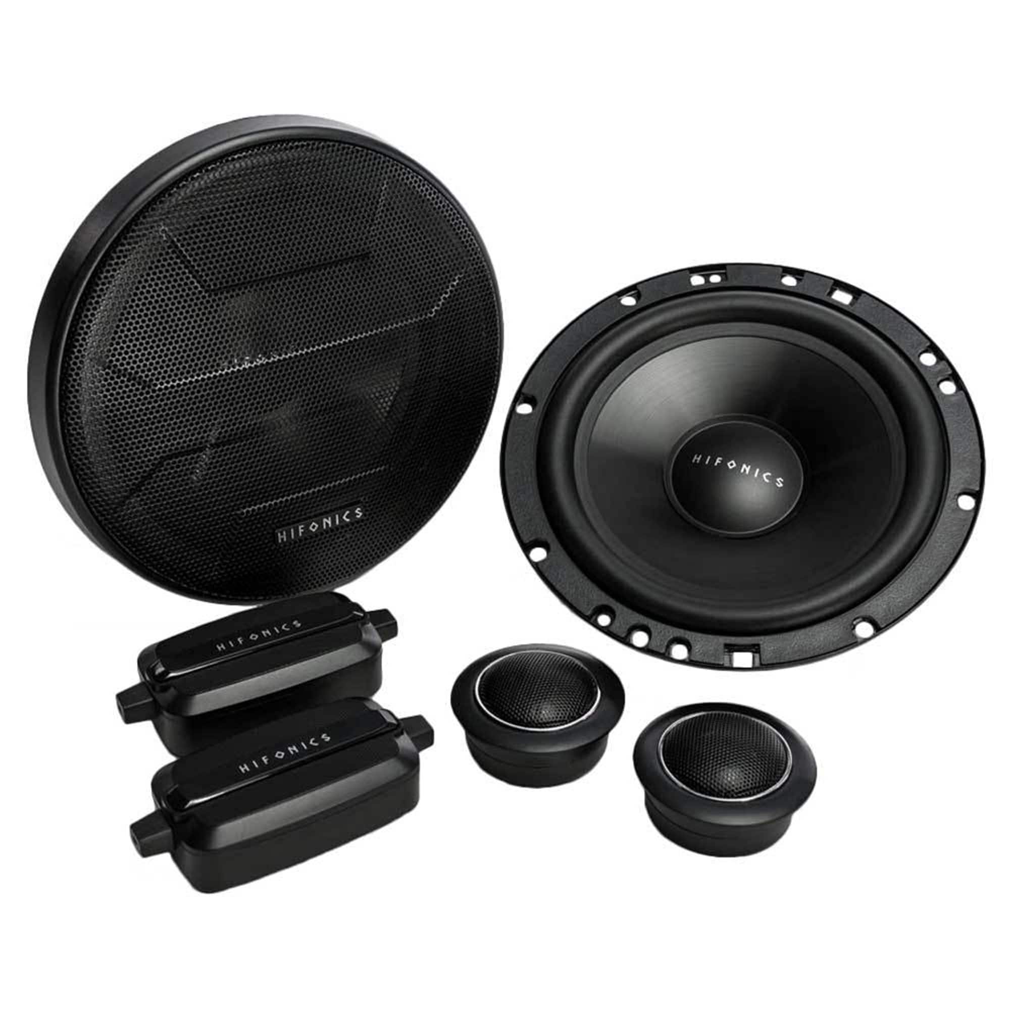 Hifonics - Zeus 6.5" 2 Way Car Audio 400W Component Speaker System Pair | ZS65C - Black