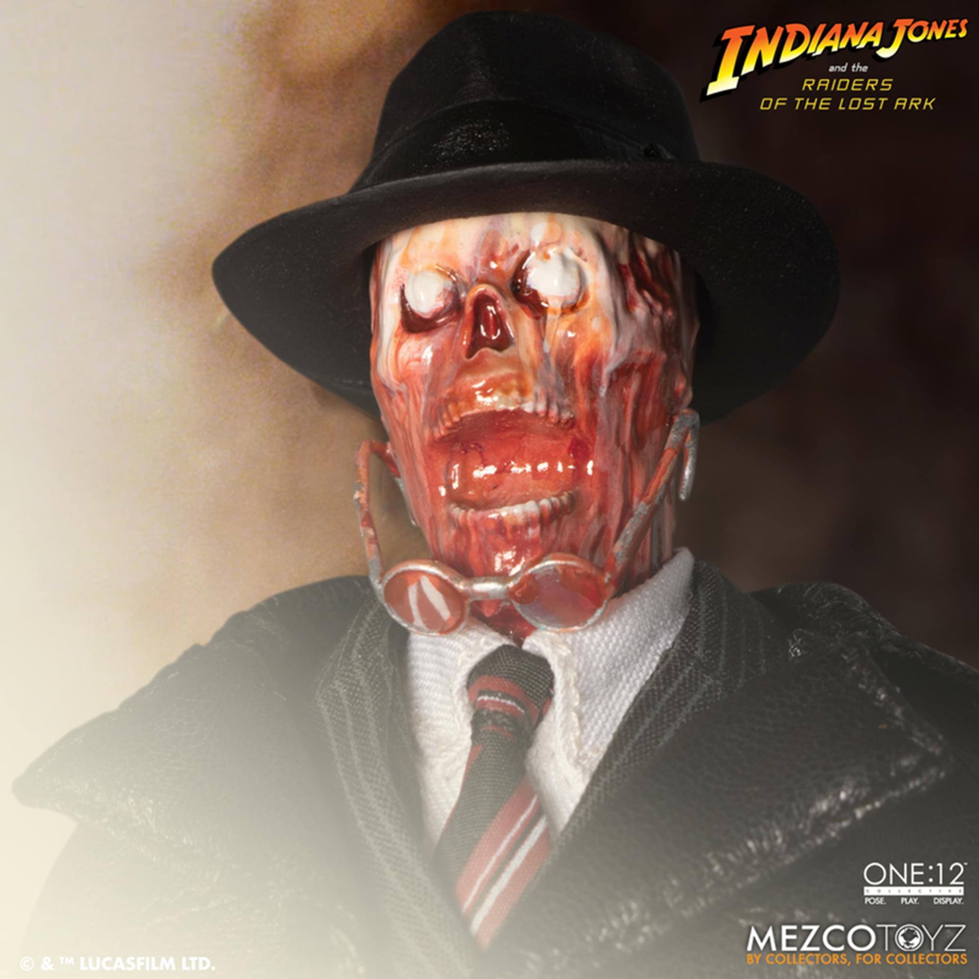 INDIANA JONES and the RAIDERS OF THE LOST ARK  
ONE:12  
POSE | PLAY | DISPLAY  
MEZCOTOYZ  
BY COLLECTORS, FOR COLLECTORS  
© & ™ LUCASFILM LTD.