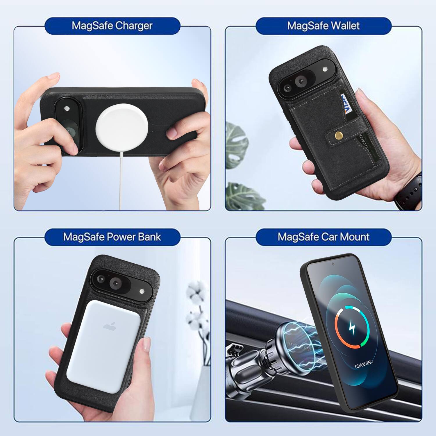 - MagSafe Charger
- MagSafe Wallet
- MagSafe Power Bank
- MagSafe Car Mount