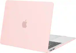 mosiso - Case for MacBook Air 13 inch A2337 M1 A2179 A1932 with Touch ID 2018-2022 - Chalk Pink