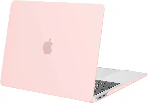 Front. mosiso - Case for MacBook Air 13 inch A2337 M1 A2179 A1932 with Touch ID 2018-2022 - Chalk Pink.