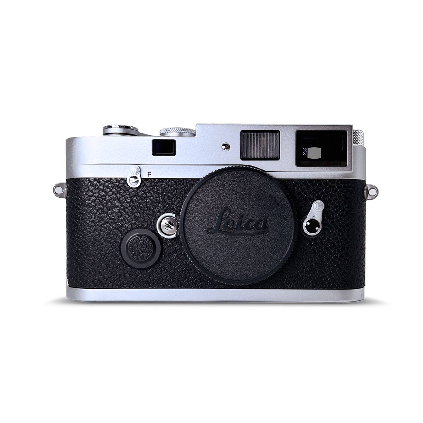 Front. Leica - Leica MP 0.72 Silver Compact 35mm Rangefinder Camera Body with 0.72x Viewfinder Magnification (International Model).