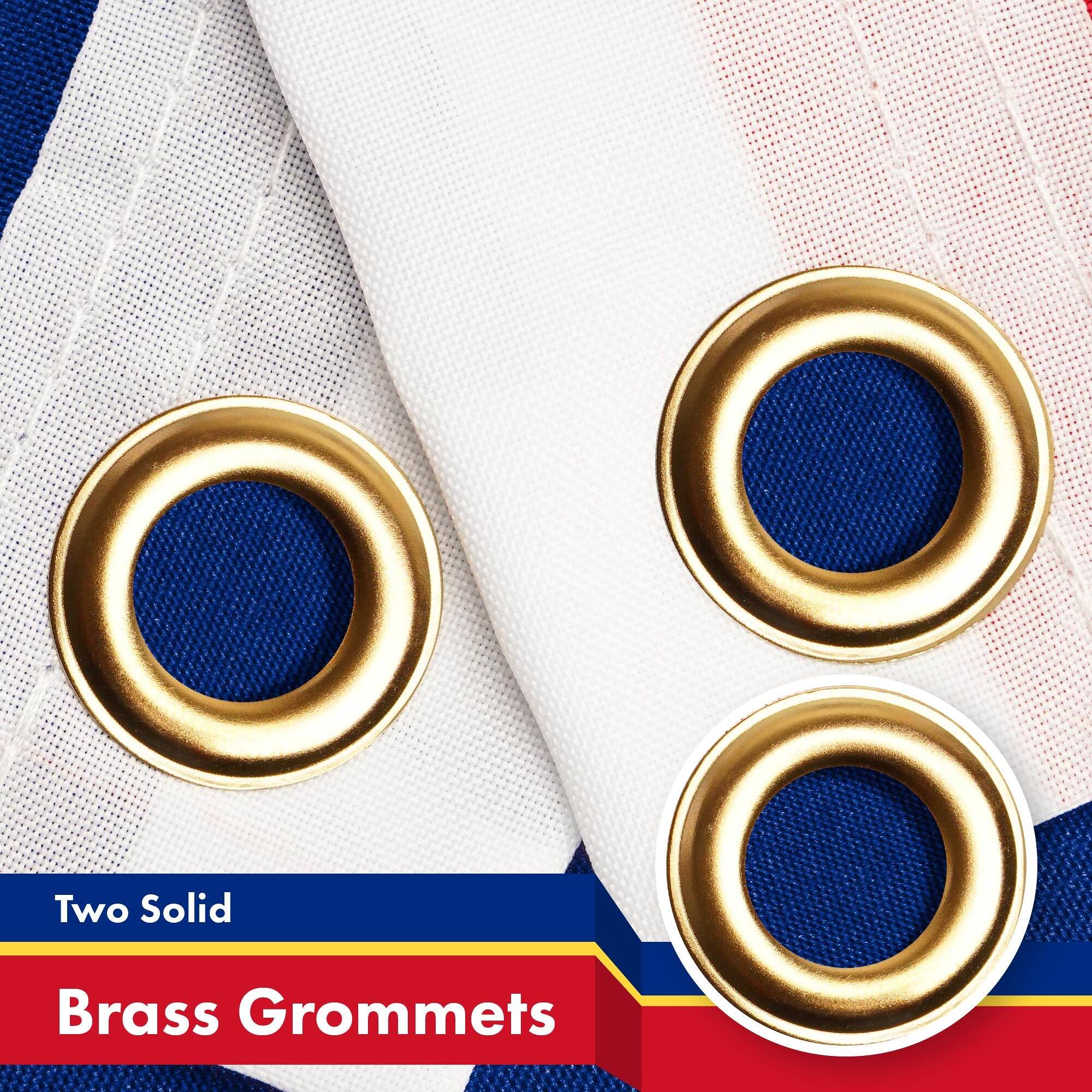 Two Solid Brass Grommets
