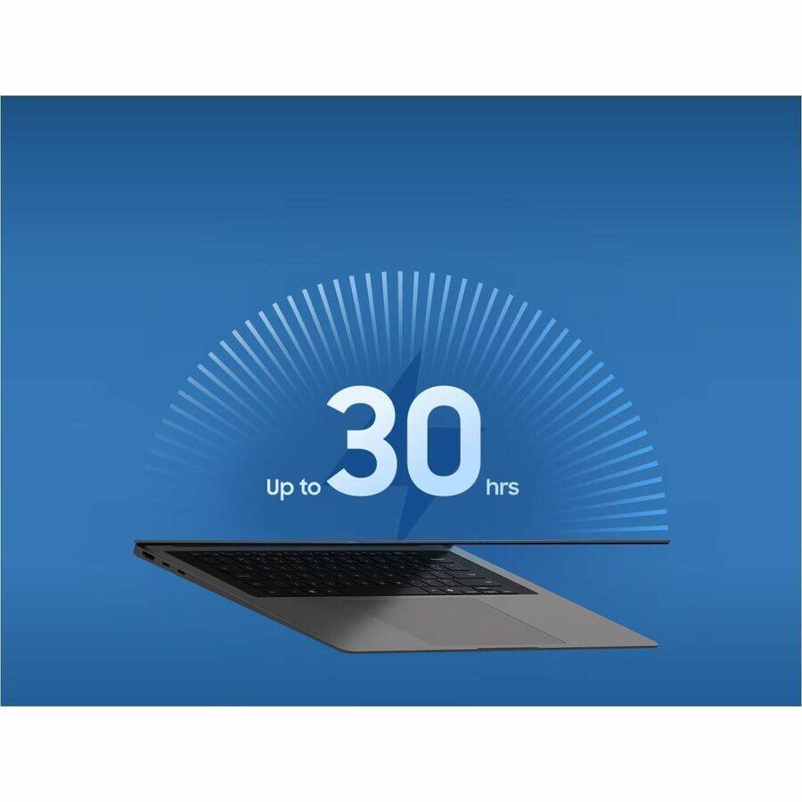 Alt View 8. Samsung - Samsung Galaxy Book6 Ultra NP964UJH-XG1US 16" Touchscreen Copilot+ PC Notebook - WQXGA+ - 120 Hz - Intel Core Ultra 7 - Gray.