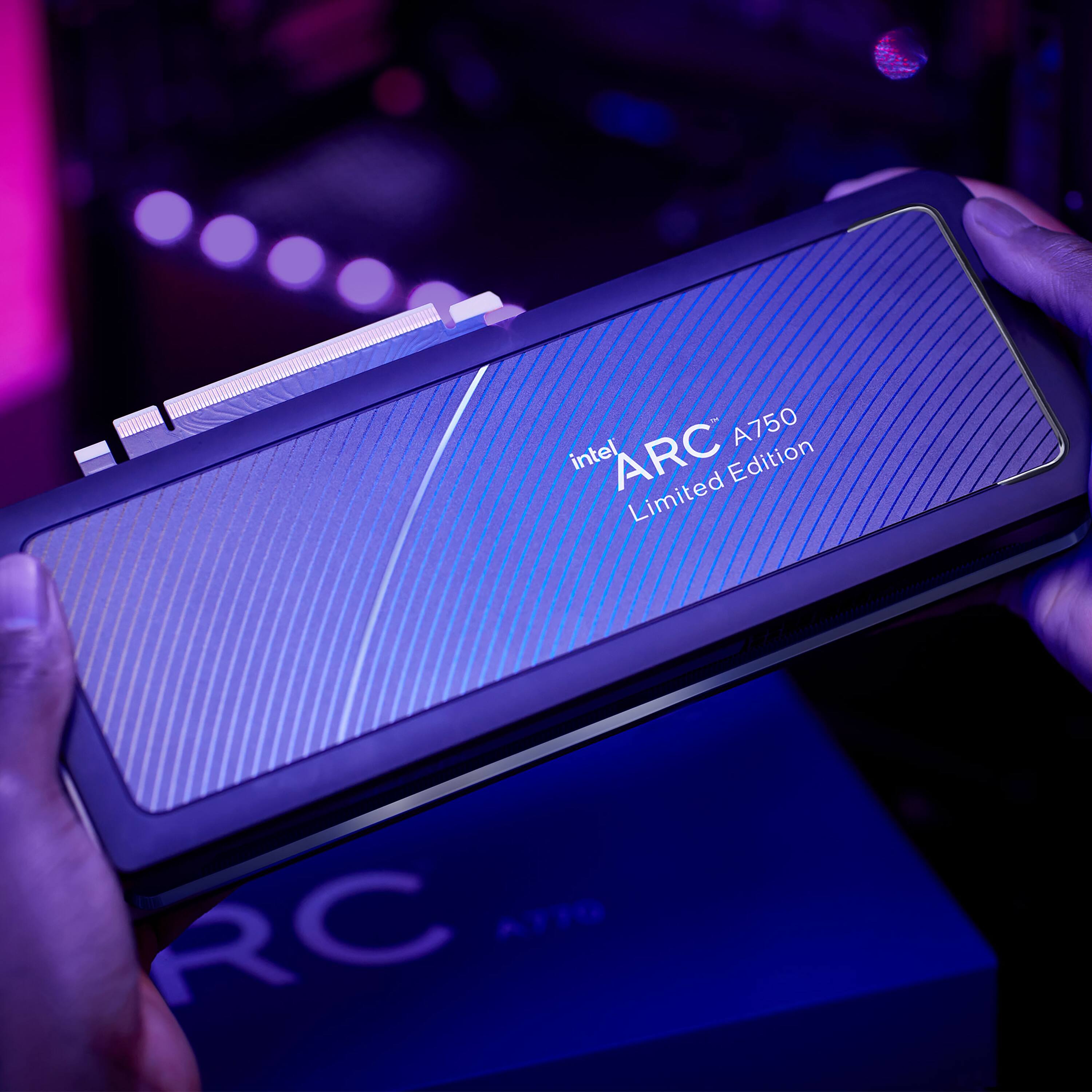 Alt View Zoom 13. Intel - Arc A750 Limited Edition 8GB GDDR6 PCI Express 4.0 Graphics Card - Black.