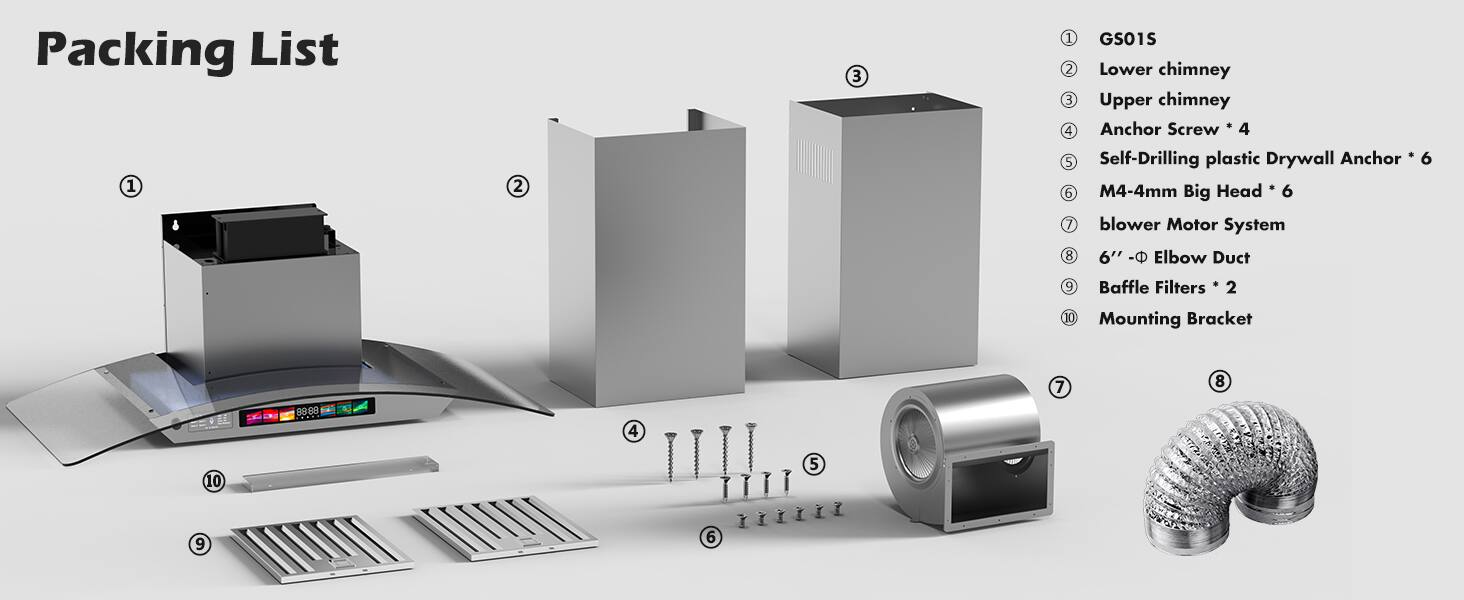 Angle. Brano - 30 inch Wall Mount Range Hood in Stainless Steel 900 CFM, Voice/Gesture/Touch Control, Ducted - sliver.