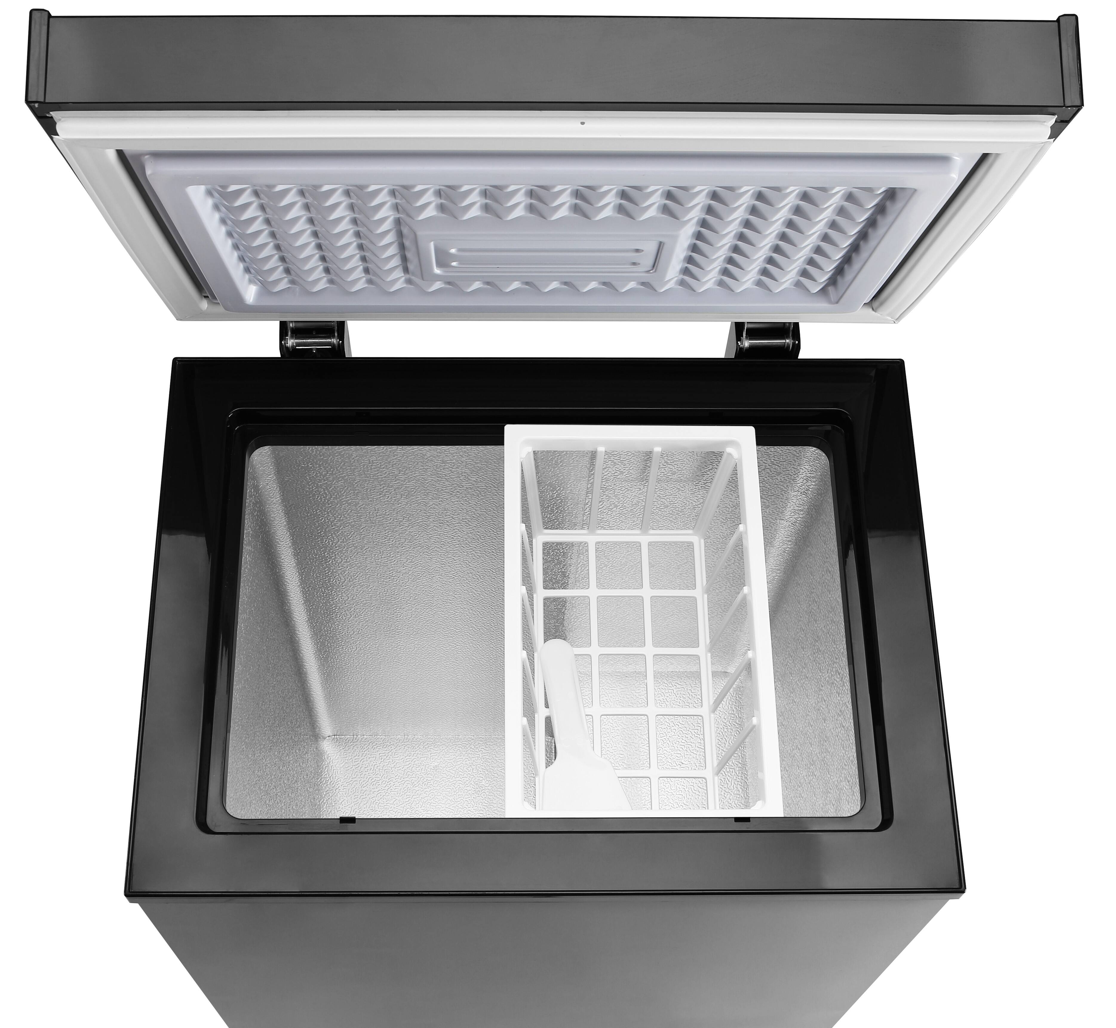 Alt View 7. Loheer - Compact 2.5 Cu. Ft. Chest Freezer - Adjustable Thermostat, Deep Freeze to -0.4°F, Removable Basket - BLACK.