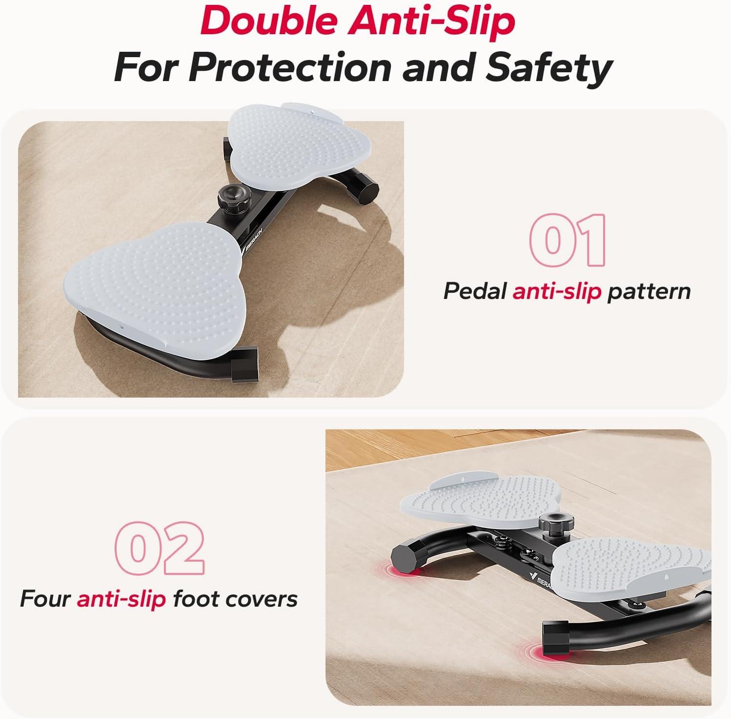 MERACH Waist Twister, Ab Machine with 300 lbs Weight Capacity